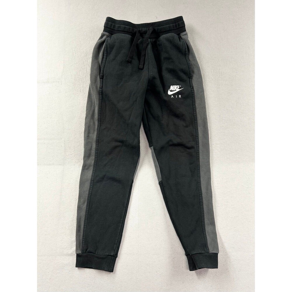 Kids Nike Air Athletic Sweatpants Black & Gray Youth Large